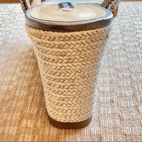 Alex Marie Rhinestone and Beaded Wedge Sandal - Picture 6 of 10